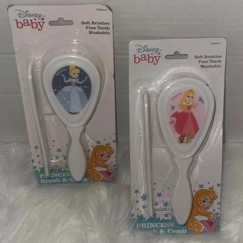 Disney Princess Baby Soft Brush w/ Comb Set Cinderella/Aurora